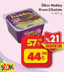ÜLKER HOBBY KREM ÇİKOLATA 350 G